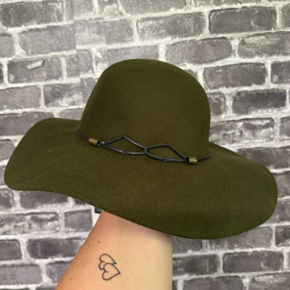 NWT Tart wide brim floppy hat green 100% wool OS - Picture 3 of 9